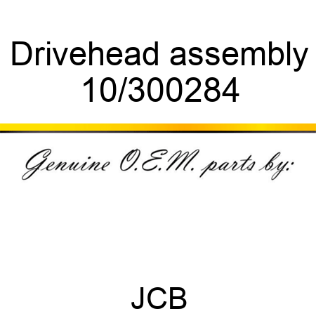 Drivehead assembly 10/300284