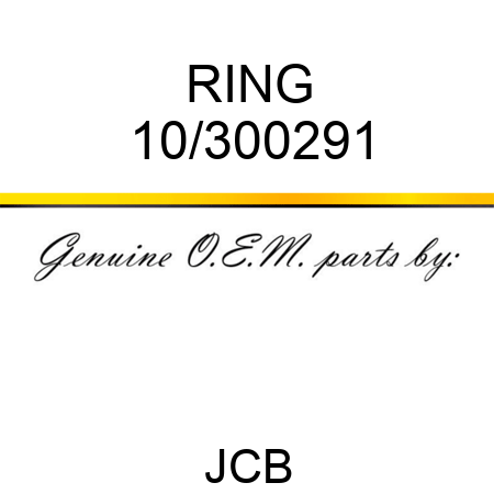 RING 10/300291