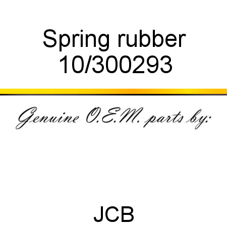Spring, rubber 10/300293