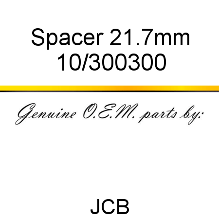 Spacer, 21.7mm 10/300300