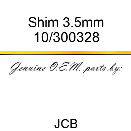Shim 3.5mm 10/300328