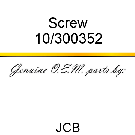 Screw 10/300352