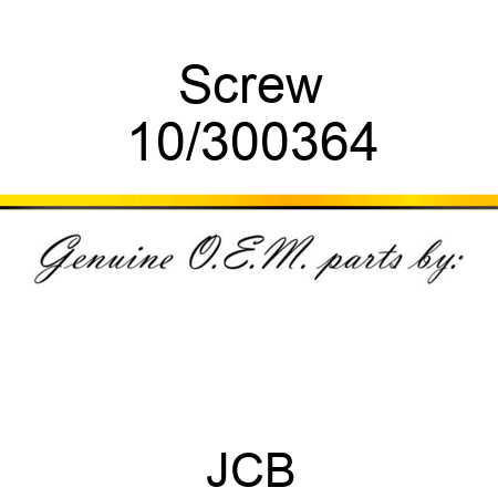 Screw 10/300364