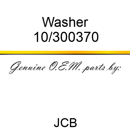 Washer 10/300370