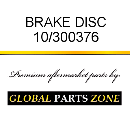 BRAKE DISC 10/300376