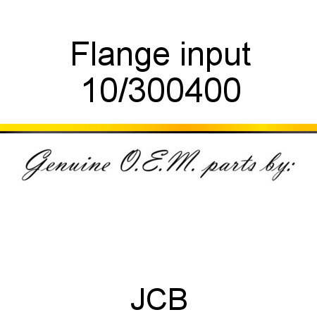 Flange, input 10/300400