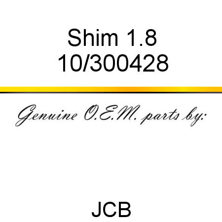 Shim, 1.8 10/300428