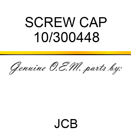 SCREW CAP 10/300448