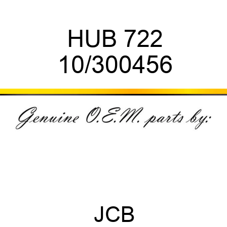 HUB 722 10/300456