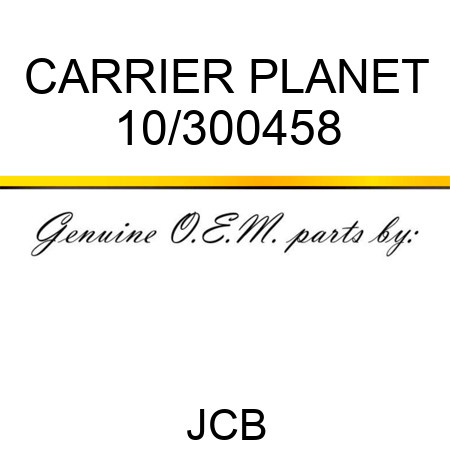 CARRIER, PLANET 10/300458