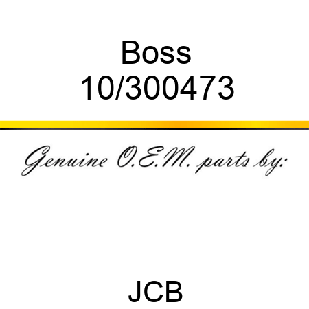 Boss 10/300473