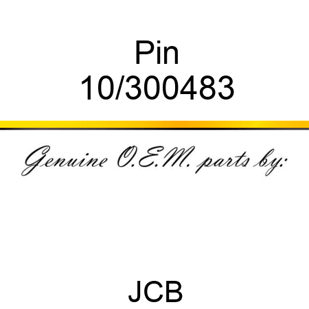Pin 10/300483
