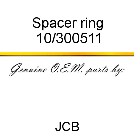 Spacer, ring 10/300511