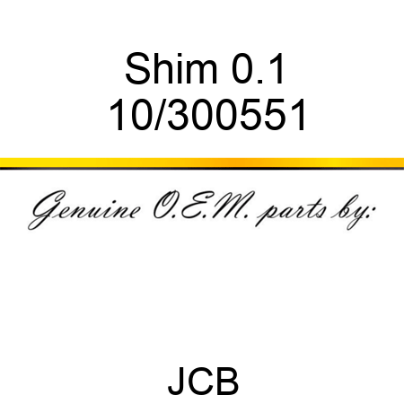 Shim 0.1 10/300551