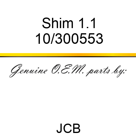 Shim 1.1 10/300553
