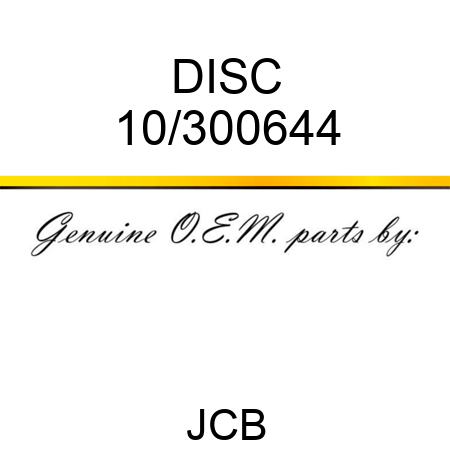 DISC 10/300644