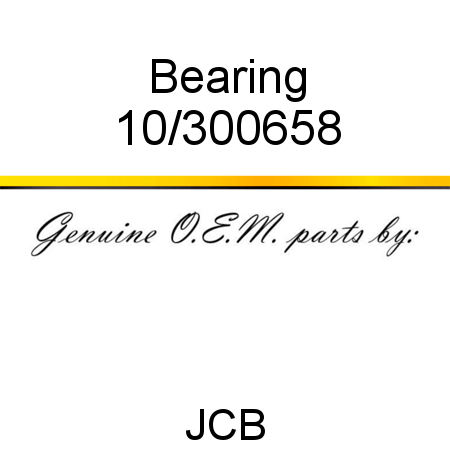 Bearing 10/300658