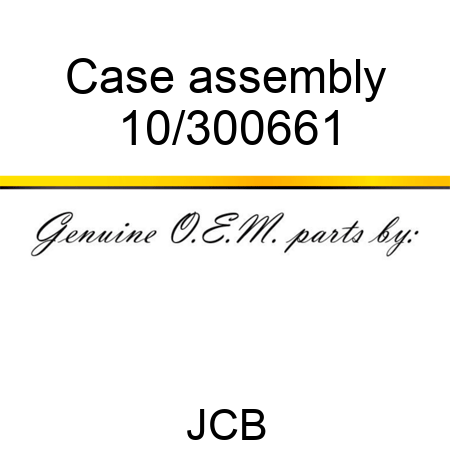 Case assembly 10/300661