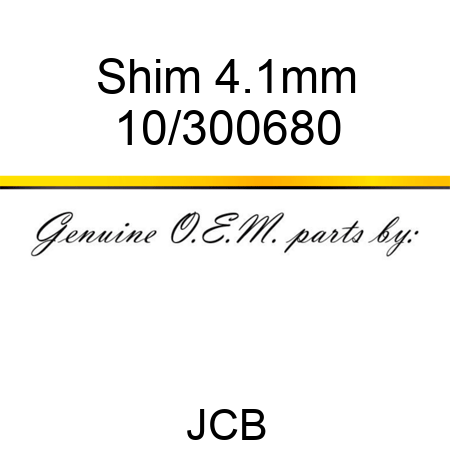 Shim 4.1mm 10/300680