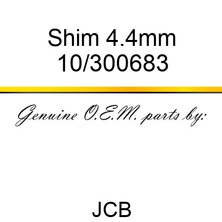 Shim 4.4mm 10/300683