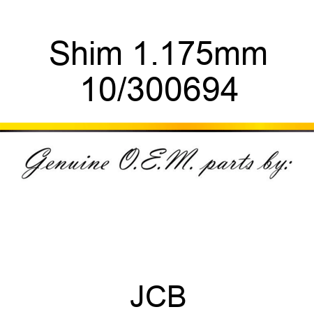 Shim 1.175mm 10/300694