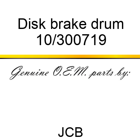 Disk brake drum 10/300719
