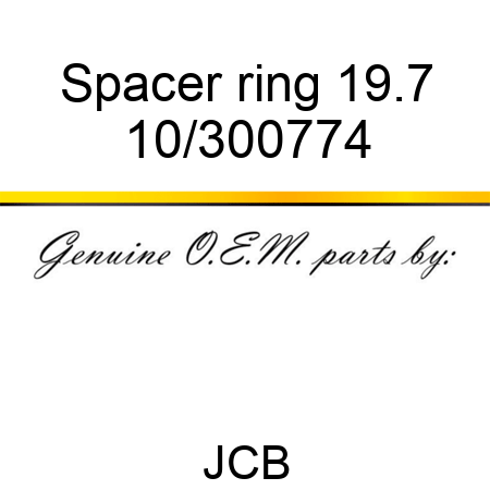 Spacer ring 19.7 10/300774