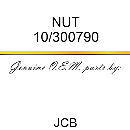 NUT 10/300790
