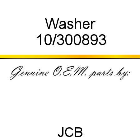 Washer 10/300893