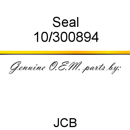 Seal 10/300894