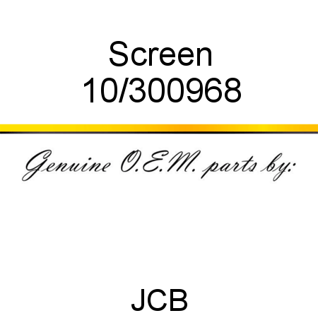 Screen 10/300968