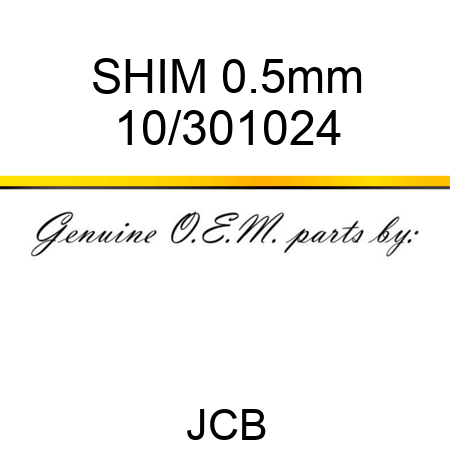 SHIM, 0.5mm 10/301024