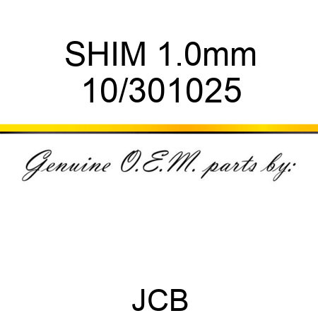 SHIM, 1.0mm 10/301025