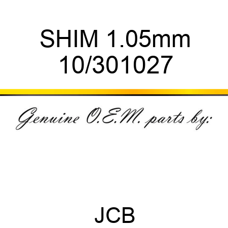 SHIM, 1.05mm 10/301027