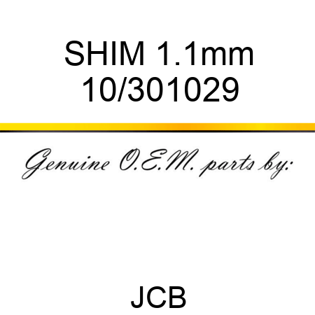 SHIM, 1.1mm 10/301029