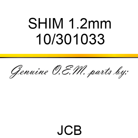 SHIM, 1.2mm 10/301033
