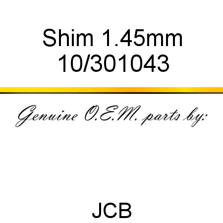 Shim, 1.45mm 10/301043