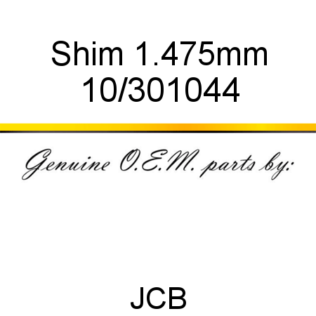 Shim, 1.475mm 10/301044