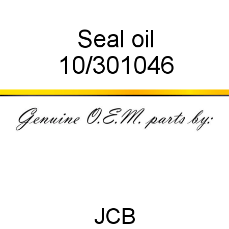 Seal, oil 10/301046