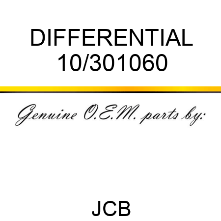 DIFFERENTIAL 10/301060