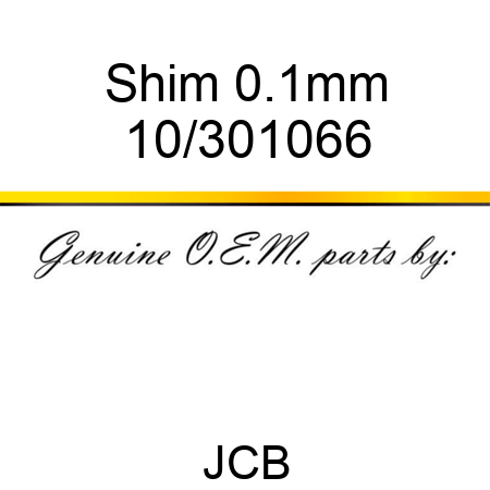 Shim 0.1mm 10/301066