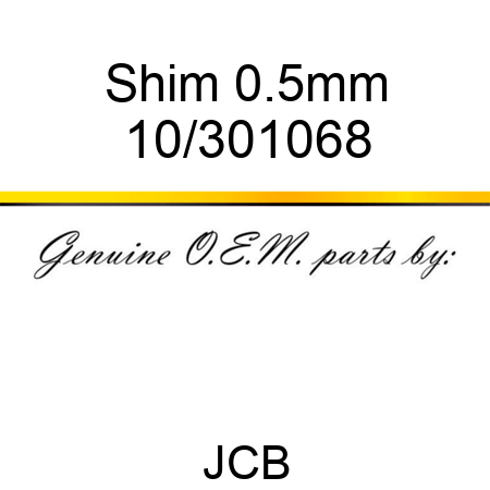 Shim 0.5mm 10/301068