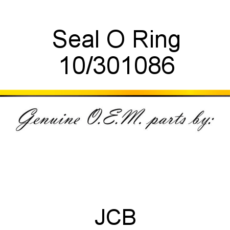 Seal, O Ring 10/301086