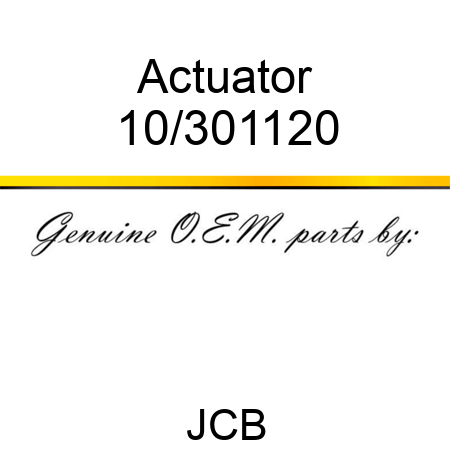 Actuator 10/301120