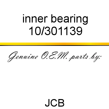 inner bearing 10/301139