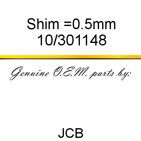 Shim, =0.5mm 10/301148