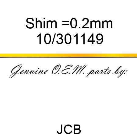 Shim =0.2mm 10/301149