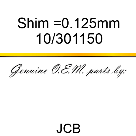 Shim =0.125mm 10/301150