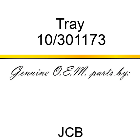 Tray 10/301173