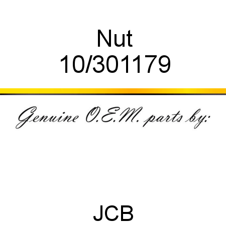 Nut 10/301179
